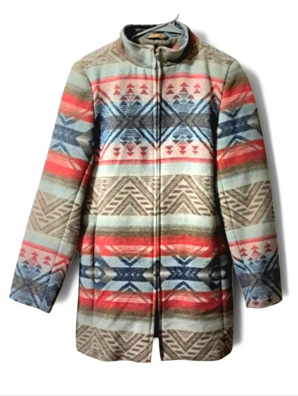 Cowgirl Legend Aztec Print Zip-up Coat Medium EUC